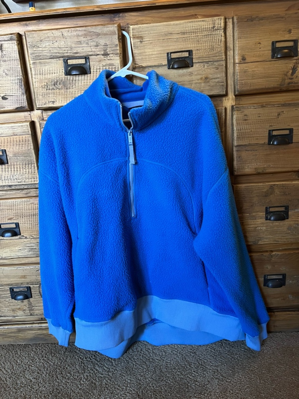 Free Movement Blue Quarter-Zip Fleece Pullover
